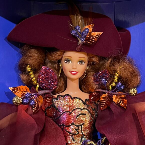 NIB! Mattel Autumn Glory Barbie Doll 1995 Enchanted Seasons Collection - Picture 6 of 15